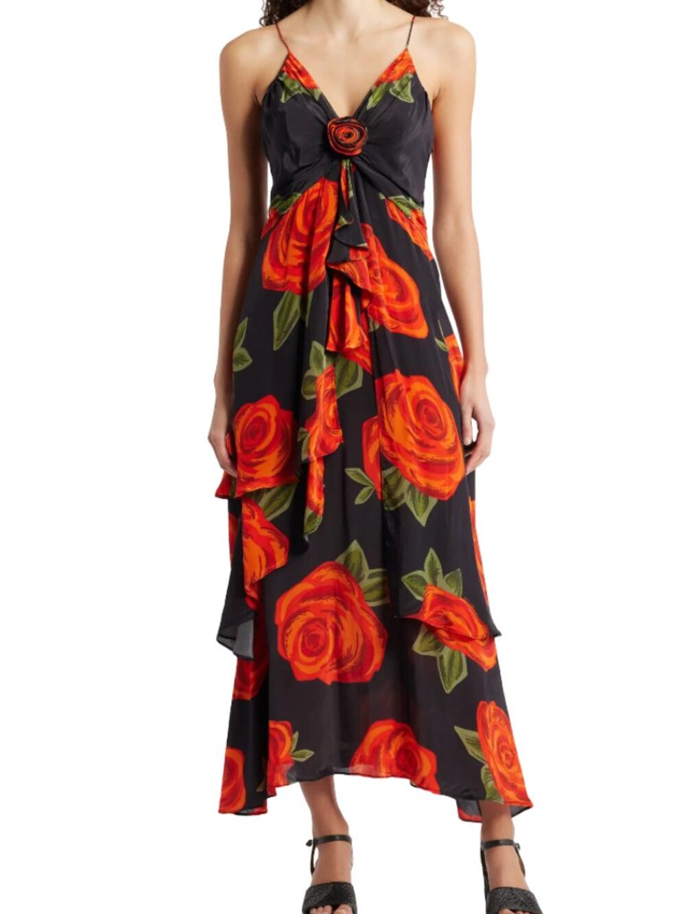 FARM Rio Latin Roses Floral Dress Size XXS